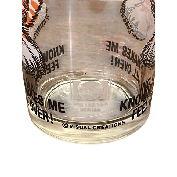 Pepsi Tiger Knowing You Makes Me Feel Good All Over Visual Creations Glass - Picture 4 of 4